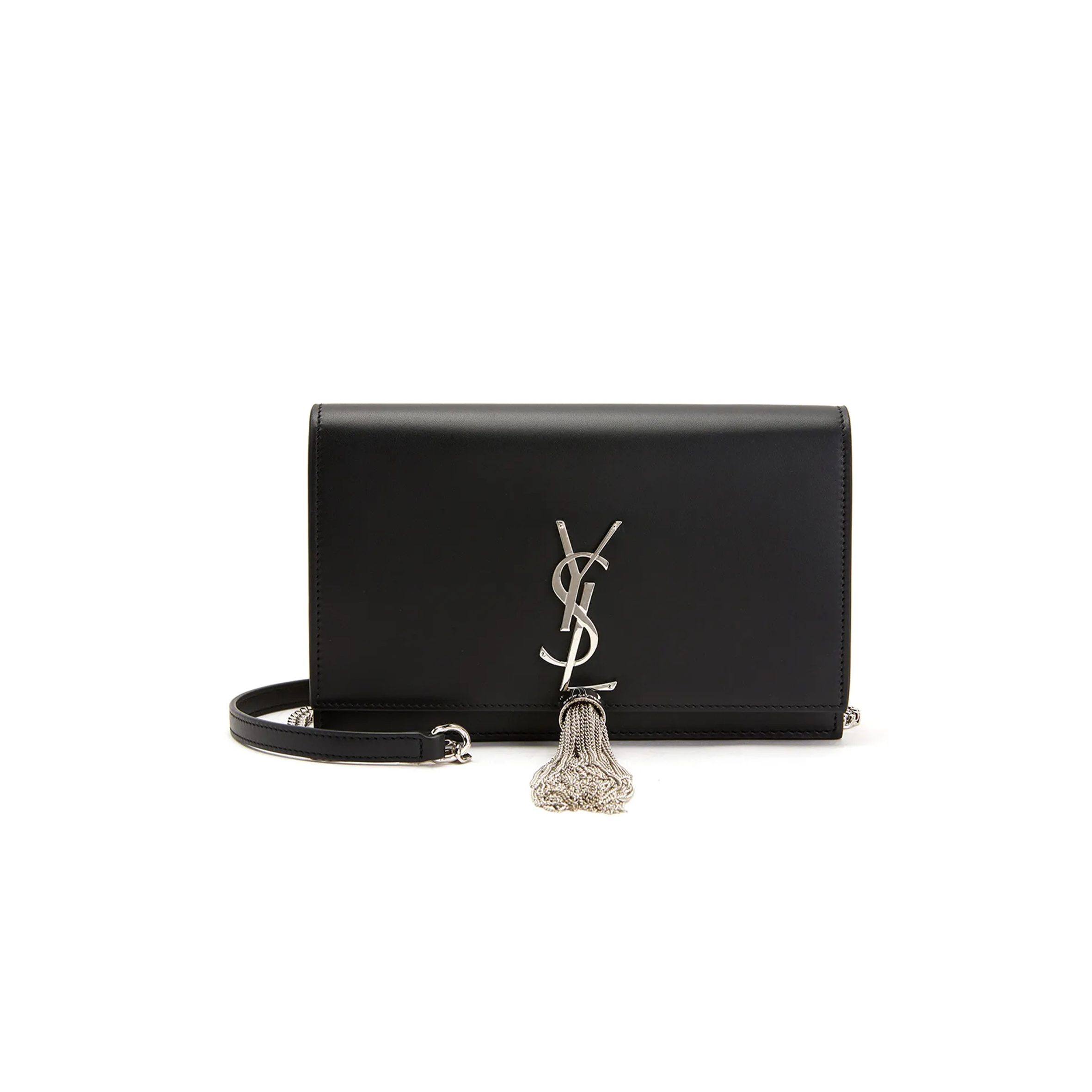 YSL KATE TASSEL SILVER CHAIN CHAIN CROSSBODY BAG 452159C150N1000 (24*14.5*5cm)